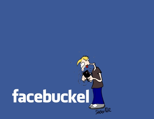 Cartoon: Facebuckel (medium) by Matthias Stehr tagged slavery,digital,facebook