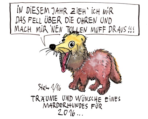 Cartoon: Wünsche für das neue Jahr 2016 (medium) by Matthias Stehr tagged alles,gute,für,das,neue,jahr