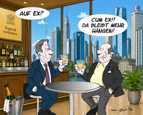 Cartoon: CumEx (medium) by Trumix tagged steuerhinterziehung,cumex,geldwäsche,washabenwirgelacht,steuerhinterziehung,cumex,geldwäsche,washabenwirgelacht