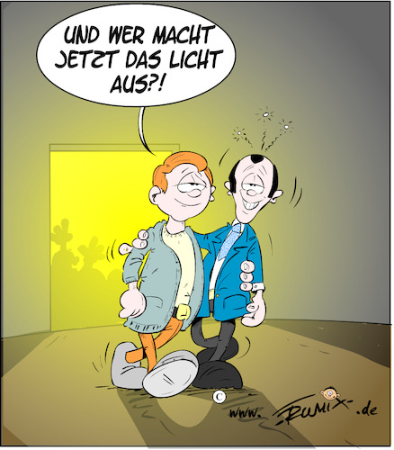 Cartoon: Der Letzte macht das Licht aus (medium) by Trumix tagged unzufriedenheit,bundesregierung,umfrage,koalition,regierung,vertrauen,unzufriedenheit,bundesregierung,umfrage,koalition,regierung,vertrauen