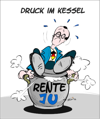 Cartoon: Druck im Kessel (medium) by Trumix tagged rentner,rente,altersarmut,rentensystem,kostendruck,buergergeld,junge,union,generationenvertrag,merz,rentner,rente,altersarmut,rentensystem,kostendruck,buergergeld,junge,union,generationenvertrag,merz