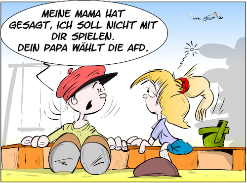 Cartoon: Kindergartenspiele (medium) by Trumix tagged afd,wahlen,demokratie,buergermeister,freiewahlen,ausgrenzung,afd,wahlen,demokratie,buergermeister,freiewahlen,ausgrenzung