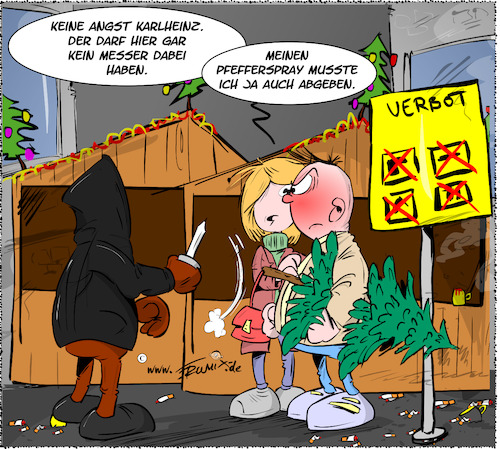 Cartoon: Messerverbotszone (medium) by Trumix tagged messer,netflix,abo,abgabe,butterflymesser,jahresabo,klingenlaenge,waffenrecht,messerverbote,weihnachtsmarkt,messer,netflix,abo,abgabe,butterflymesser,jahresabo,klingenlaenge,waffenrecht,messerverbote,weihnachtsmarkt