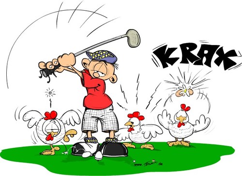 Cartoon: Oops ! (medium) by Trumix tagged sport,geflügel,eier,golg,ei,huhn,hahn,ostern,trummix