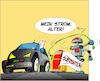 Cartoon: Aus fuer Foerderung fuer EAutos (small) by Trumix tagged eauto,foerderung,energiewende,haushalt,schuldenbremse