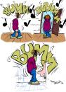 Cartoon: BuBumm (small) by Trumix tagged mp3,musik,player,bass,bumm