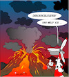 Cartoon: Dreckschleuder (small) by Trumix tagged illustrationen,energiewende,habeck,cartoons,umweltschutz,vulkanausbruch,co2,klimawandel,klima,photovoltaik,etna,island,klimaneutral,co2abdruck,jesuismaxmustermann