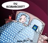 Cartoon: Es menschelt ... (small) by Trumix tagged industrie4,robotor,kuenstliche,intelligenz,ki,menschlich,nachtruhe,schnarchen,schlaf,schlafen,müde