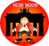 Cartoon: HighNoon in Berlin (small) by Trumix tagged merkel,schulz,groko,regierung,sondierung,cdu,spd,seehofer