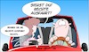 Cartoon: Recht hat sie (small) by Trumix tagged auto,autofahren,beziehung,ehe,frau,mann,navigation,verkehr