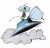 Cartoon: Saurer Regen (small) by Trumix tagged regen sauer wetter ufo alien