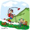 Cartoon: Selbstversorger (small) by Trumix tagged klimawandel,klima,skifahren,ski,schnee,schneemangel,umwelt,erderwärmung,schneegebiet,gletscher