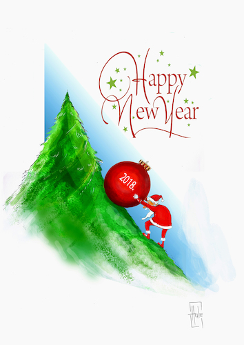 Cartoon: Happy New Year (medium) by Hule tagged happy