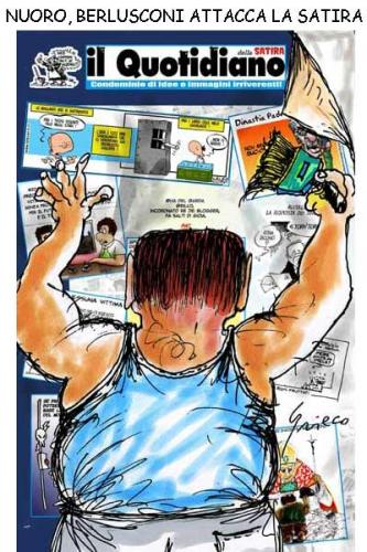 Cartoon: Berlusconi attacca (medium) by Grieco tagged grieco,berlusconi,satira