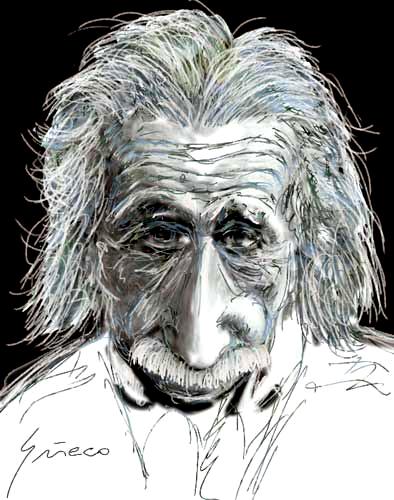 Cartoon: Einstein (medium) by Grieco tagged grieco,einstein