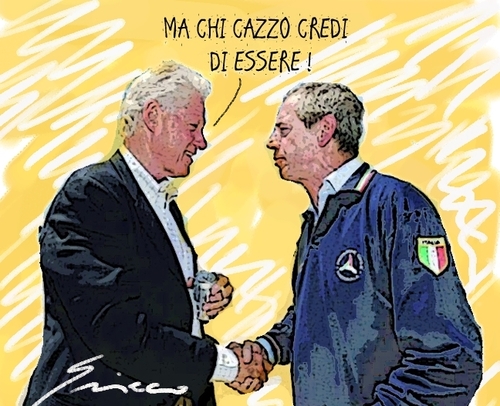 Cartoon: GRANDI (medium) by Grieco tagged grieco,clinton,bertolaso,satira,rocco,vignette