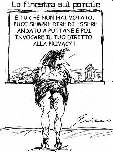 Cartoon: LO SCUDO (medium) by Grieco tagged grieco,opposizione,scudo,fiscale