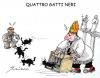 Cartoon: Quattro gatti...neri ! (small) by Grieco tagged grieco,rai,papa,gatti,vaticano