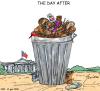 Cartoon: The Day After (small) by Grieco tagged grieco,bush,casa,bianca,scarpe
