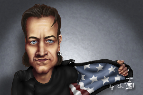 Cartoon: Bono - Monsters of Rock (medium) by RyanNore tagged bono,artist,artwork,digital,art,painting,wacom,photoshop,mypaint,gimp,caricature,protrait