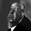 Cartoon: Alfred Hitchcock (small) by RyanNore tagged alfred,hitchcock,caricature,drawing,ryan,nore