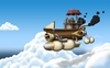 Cartoon: Cloud Gazer (small) by RyanNore tagged airship,steampunk,sky,clouds