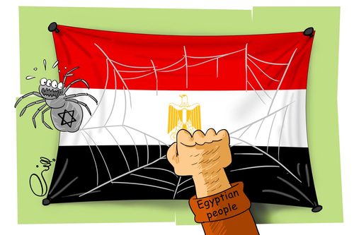 Cartoon: egypt revolution (medium) by shoorabad tagged egypt,revolution,arabianspring,middleeast