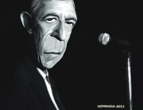 Cartoon: Leonard (medium) by nommada tagged leonard,cohen