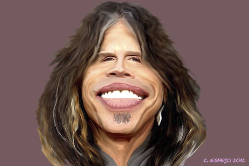 Cartoon: Steven Tyler -Aerosmith- (medium) by nommada tagged steven,tyler,aerosmith