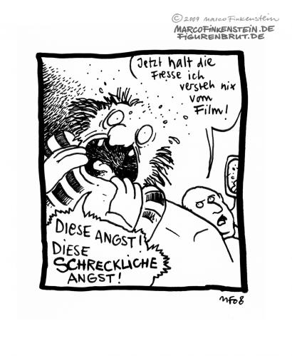 Cartoon: Diese Angst! (medium) by MarcoFinkenstein tagged angst,tv,freunde,wg,gleichgültigkeit,abgestumpftheit
