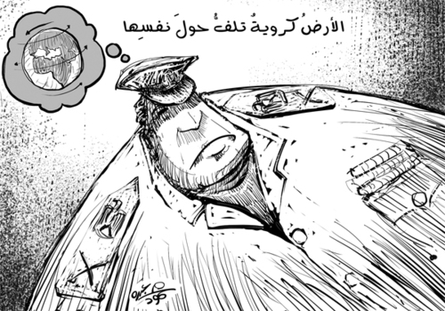 Cartoon: Things that rotate (medium) by mabdo tagged radical,islamist,dream,military,support,elections,arabic,spring