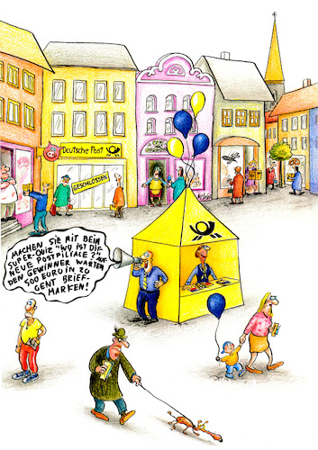 Cartoon: postquiz (medium) by Petra Kaster tagged post,postfilialen,postfiliale,dhl,briefträger,paketzusteller,transport,briefverkehr,ungennschließungen,briefe,gehälter,lohndumpingbreifverkehr,postbank,lohndumping,pakete,breifträger,briefmarken,gebührenerhöhung,monopolstellung,computer,digita,post,postfilialen,postfiliale,dhl,briefträger,paketzusteller,transport,briefverkehr,ungennschließungen,briefe,gehälter,lohndumpingbreifverkehr,postbank,lohndumping,pakete,breifträger,briefmarken,gebührenerhöhung,monopolstellung,computer,digita