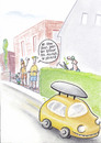 Cartoon: autonomer urlaub (small) by Petra Kaster tagged autos,elektoautos,selbstfahrende,technologie,verkehr,urlaub,mobilität