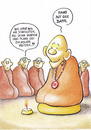 Cartoon: bahnmeditation (small) by Petra Kaster tagged die,bahn,bahnstreik,züge,mönche,buddhismus,meditation