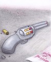 Cartoon: crime of passion (small) by Petra Kaster tagged crime,tod,leidenschaft,hass,eifersucht,frauen