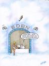 Cartoon: Eden (small) by Petra Kaster tagged paris,hiltom,promis,semiprominenz,vips,superstars,jenseits,körperkult,jugendwahn,jetset,partylife,lifestile