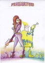 Cartoon: feminators (small) by Petra Kaster tagged frauen,gender,gleichstellung,blockbuster,männer,sex,erotic,beziehung,liebe,ehe,karriere