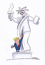 Cartoon: fuck (small) by Petra Kaster tagged demokratie,trump,nationalismus,faschismus,sexismus,gender,feminismus