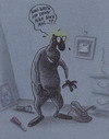Cartoon: kurzzeitgedächnis (small) by Petra Kaster tagged alter,senioren,rente,beruf,gesundheit,gedächnis,kriminalität