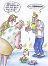 Cartoon: lackmustest (small) by Petra Kaster tagged geld,banken,fonds,wirtschaftskrise,kriminalität,eltern,kinder,erziehung,früherkennung,familie,spekulanten,aktien,fondsmanaagear,vermögensberater,gier