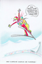 Cartoon: paarsprung (small) by Petra Kaster tagged olympia,wintersport,sport,skispringen,wettbewerbe,bezeihung,paare