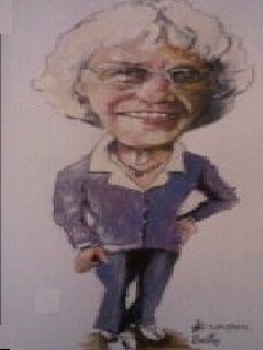 Cartoon: Betty (medium) by jjjerk tagged betty,purple,glasses,artist,painter,cartoon,caricature,ireland,irish
