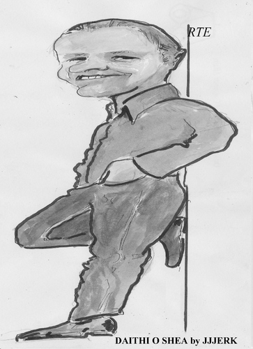 Cartoon: Daithi O Shea (medium) by jjjerk tagged daihi,shea,cartoon,caricature,rte,ireland,irish,broadcaster