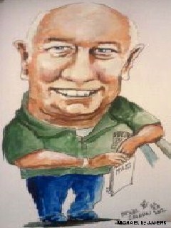 Cartoon: Mick (medium) by jjjerk tagged green,caricature,cartoon,dublin,ireland,michael