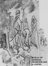 Cartoon: Burial of General George Blake (small) by jjjerk tagged general george blake irish ireland burial night united irishman cartoon caricature rebellion 1798