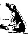 Cartoon: Give me the paw (small) by jjjerk tagged paw,dog,broken,dalmatian,cartoon,animal,caricature