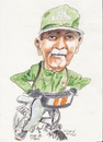 Cartoon: Paddy on his bicycle (small) by jjjerk tagged paddy,bicycle,cartoon,caricature,irish,ireland,green,artist,painter