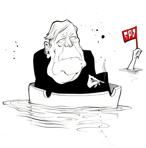 Cartoon: Schmidt (medium) by Hoppmann tagged karikatur,illustration,portrait,caricature