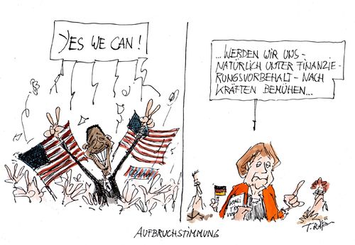 Cartoon: no title (medium) by plassmann tagged merkel,kanzlerin,obama