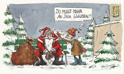 Cartoon: no title (medium) by plassmann tagged weihnacht